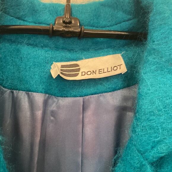 Don Elliot Vintage Women’s Oversized Coat Wool Blend Lined Button Down EUC Sz 2X - Picture 3 of 10